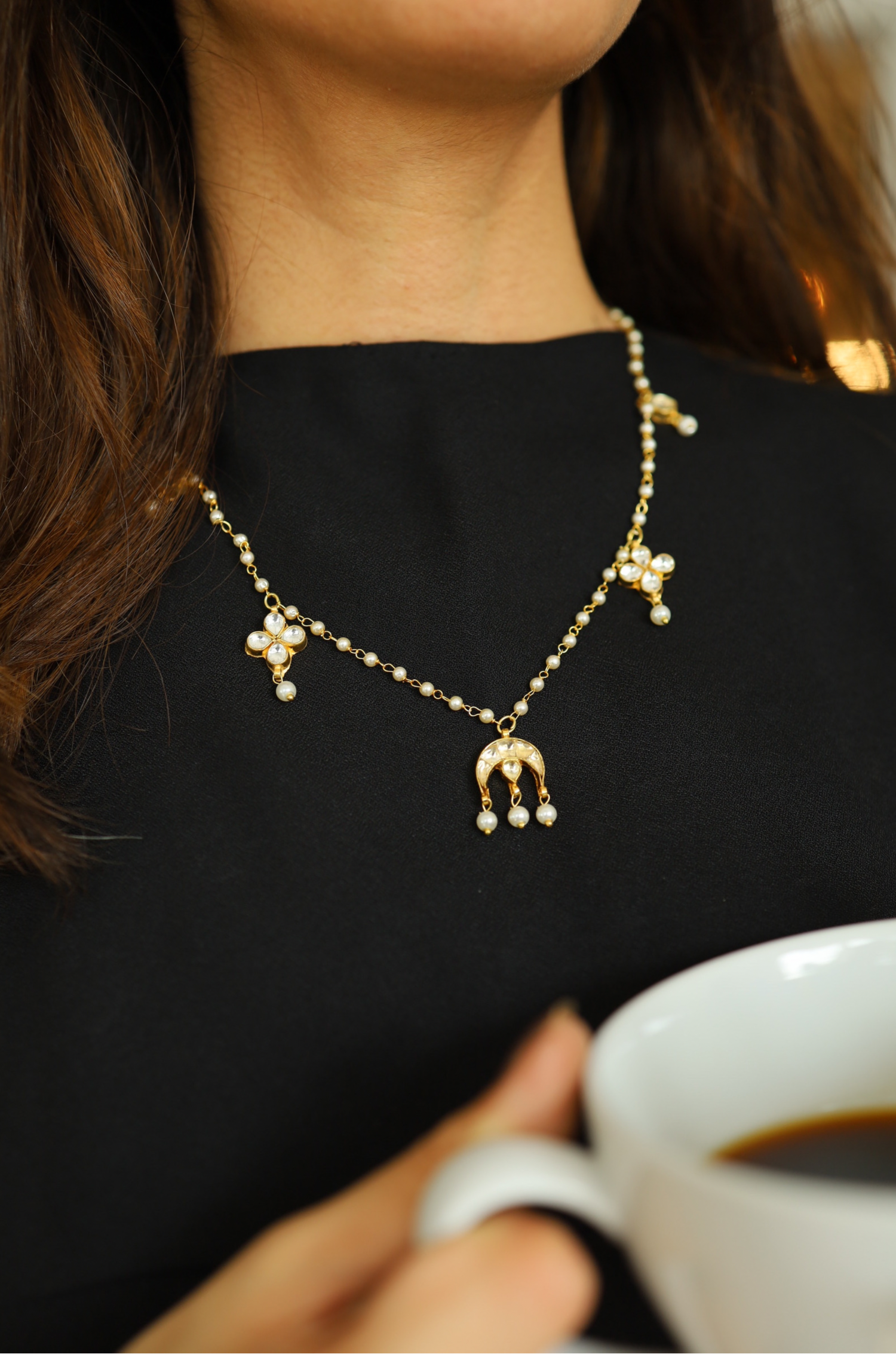 Meraki Pearls Delicate Necklace – Paisley Pop Shop